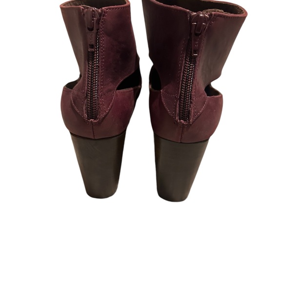 NWOT Free People Horizon Platform Maroon Purple Clog Booties 39 38 - Picture 5 of 7
